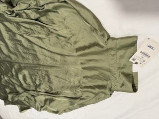Vestido camisero verde talla única