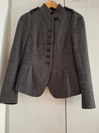 Chaqueta Zara Talla M Gris mujer