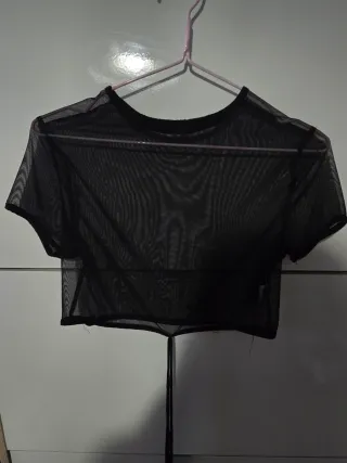 Top Shein Malla Transparente