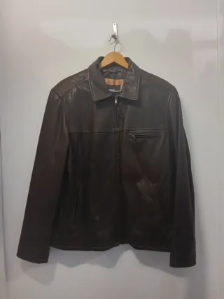 Chaqueta de cuero REIS marrón