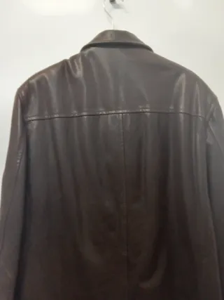Chaqueta de cuero REIS marrón