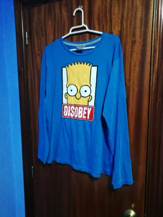 Camiseta Bart Simpson DISOBEY Talla M-L