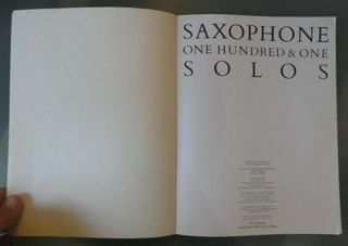 Saxofón: Ciento una Partituras, Solos 1986