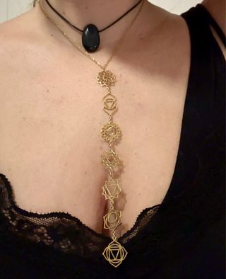 Collar 7 Chakras Acero Inoxidable con cadena