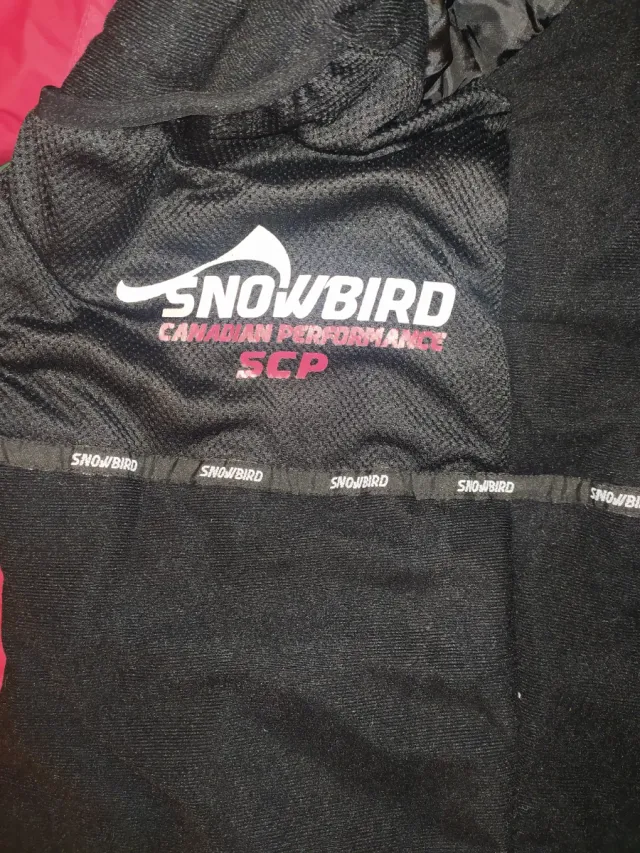 Chaqueta de invierno rosa y gris