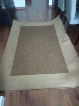 Tappeto in juta beige e marrone