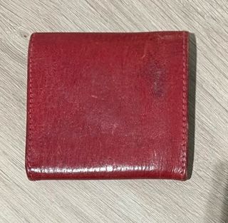 Cartera de piel Amichi roja