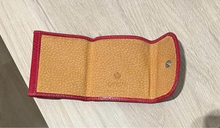 Cartera de piel Amichi roja