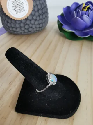 Anillo Ópalo Natural, Ajustable. 