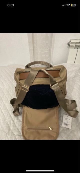 Mochila Beige y Marrón