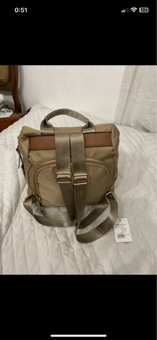 Mochila Beige y Marrón