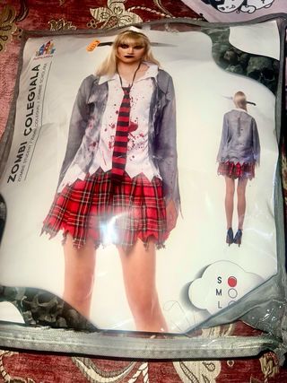 Disfraz Colegiala Zombi Talla S