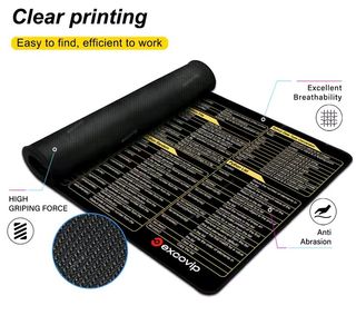 Tapete de Mousepad Python Excovip Preto