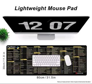 Tapete de Mousepad Python Excovip Preto