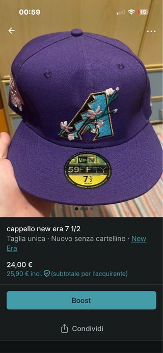 Cappello New Era 59FIFTY Viola