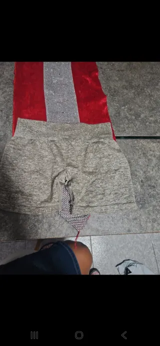 Pantalones cortos Gym grises talla M
