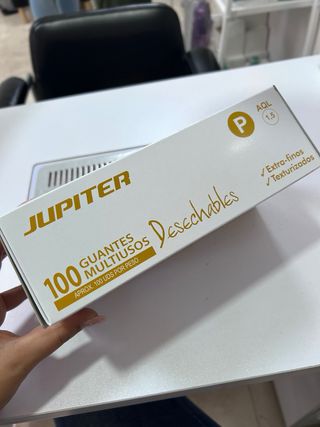 Guantes JUPITER Látex Talla P 100uds