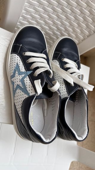 Scarpe bimbo blu con stella