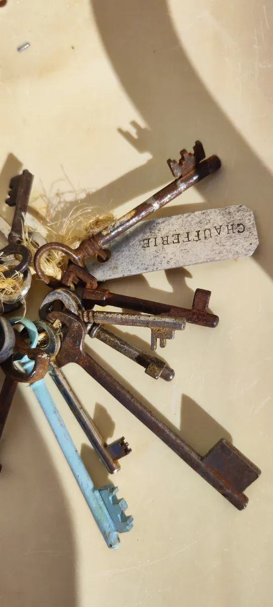 Lote llaves antiguas hierro forjado