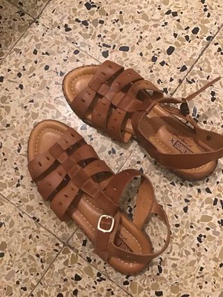 Sandalias planas Pikolinos Talla 38 Marrones N
