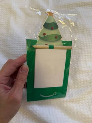 Imán nevera árbol de Navidad block notes con lápiz