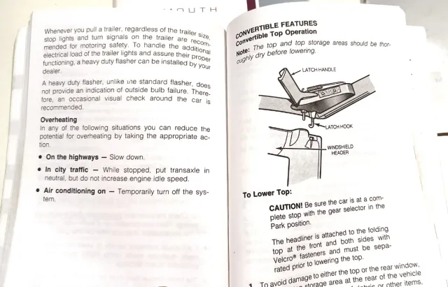 Manual Propietario Chrysler Le Baron 1990