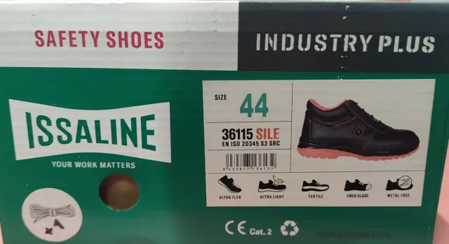 Scarpe antinfortunistiche nere e rosse