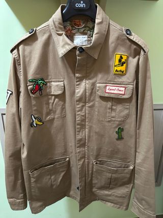 Giacca Zara Beige con Stampe