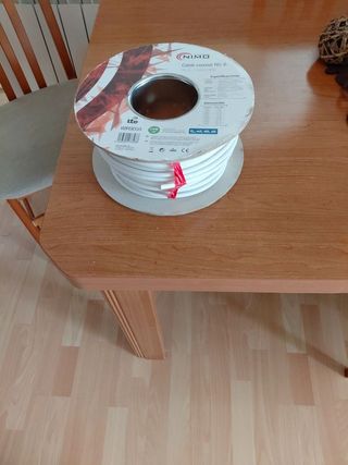 Cable Coaxial NIMO RG-6 Blanco 65m
