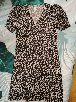 Vestido estampado animal print talla 38