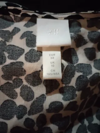 Vestido estampado animal print talla 38