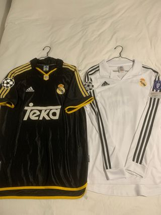 Lote 2 Camisetas Real Madrid Vintage Adidas