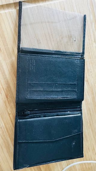 Cartera de piel negra para hombre El Potro