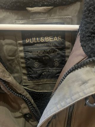 Chaqueta Pull&Bear verde militar/marrón