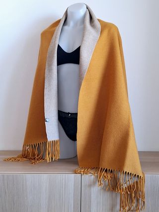 Sciarpa reversibile in cashmere da donna 
