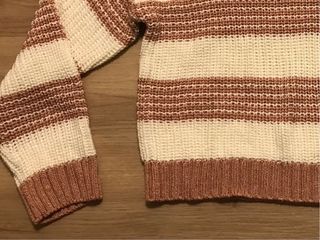 Jersey Green Coast rayas rosa y blanco con etiquet