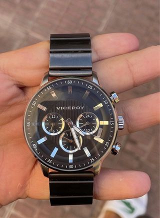 Reloj Viceroy Negro y Plateado