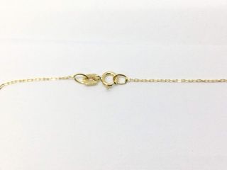 cadena oro 18k con piedra con circonita 22cm