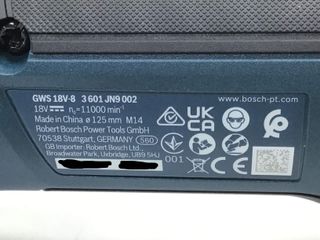 radial bosch gws 18v-8