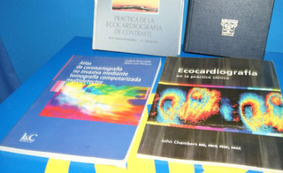 4 libri medicina, cardiologia. Ecocardiografia, elettrocardiografia...
