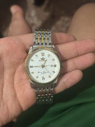 Reloj Pourron dorado y Plata
