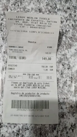 Termo Eléctrico Edesa Digital 80L