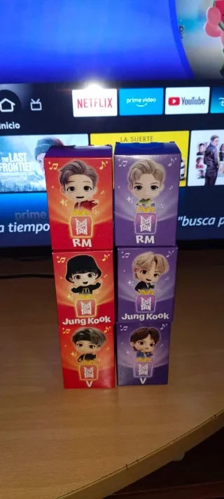 Muñecos K-pop Tiny TAN RM, JUNG KOOK, V R y M