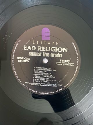 Vinilo Bad Religion "Against the grain"