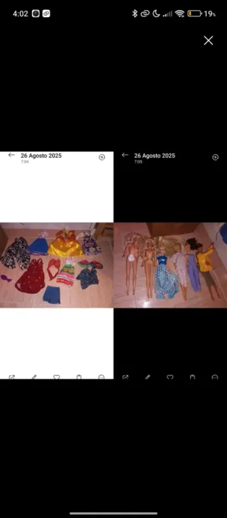 Bambole e vestiti per bambole