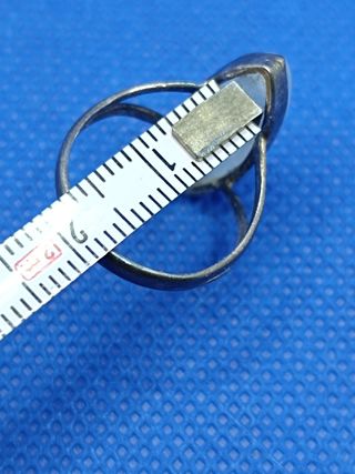 Anillo Antiguo Plata de Ley Piedra Lunar  Marquesa