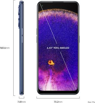 OPPO Find X5 Lite 5G - Smartphone da 256 GB, 8 GB RAM, doppia SIM, nero, marche minime ricondizionate
