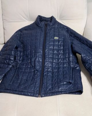 Chaqueta Lacoste Azul Acolchada