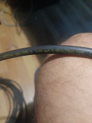 Cable 16 mm2 750kV 15m