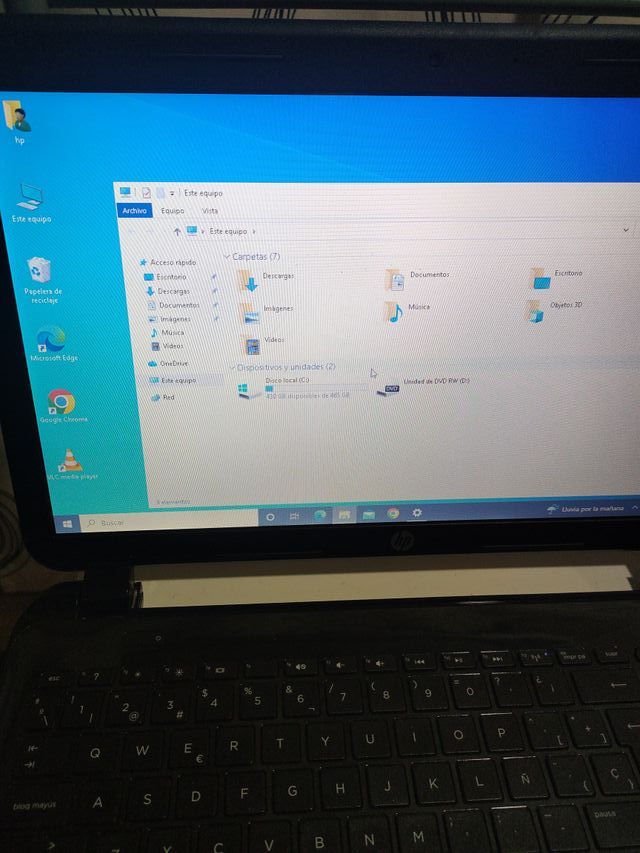 Portátil HP Negro/Plateado